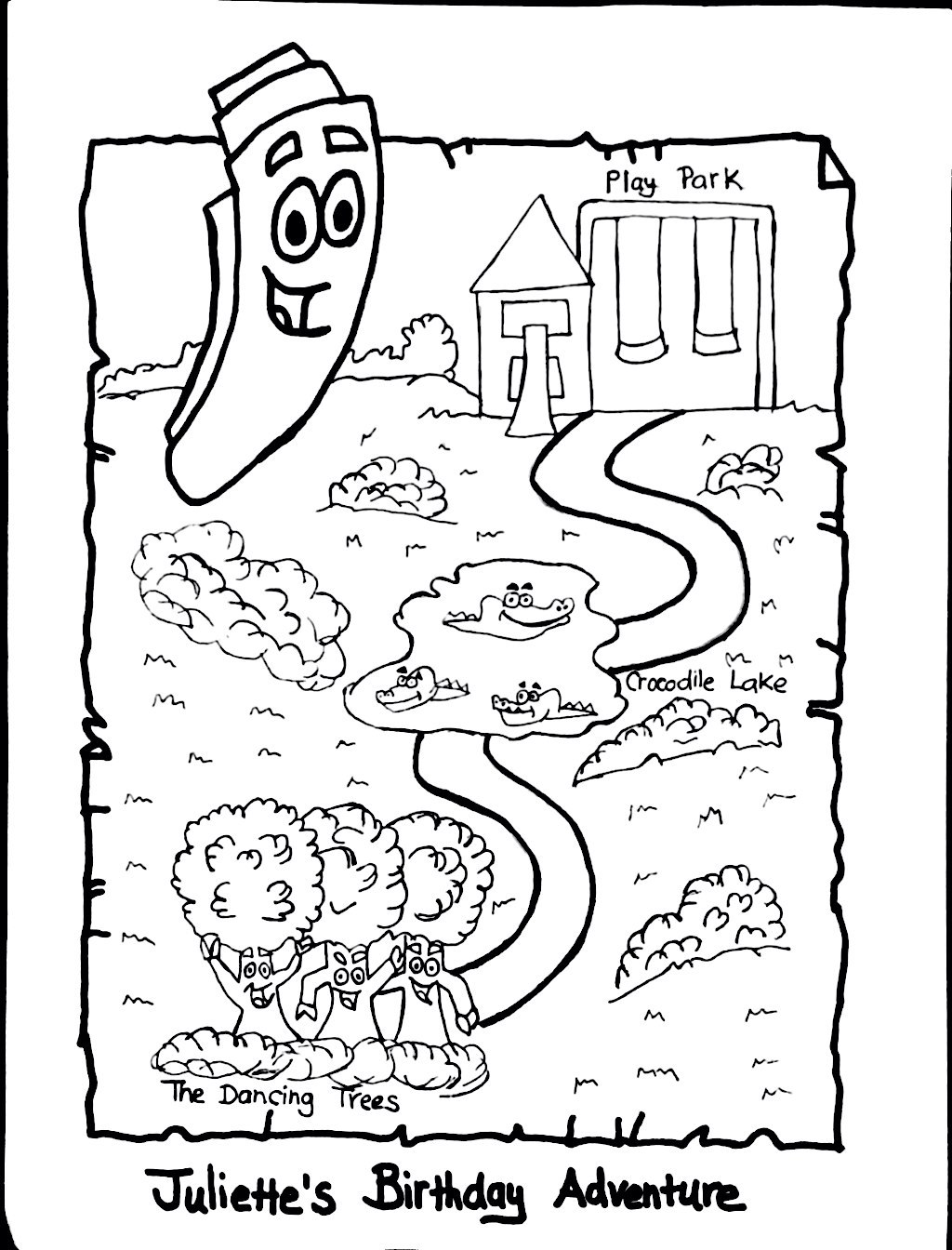 dora the explorer birthday coloring pages